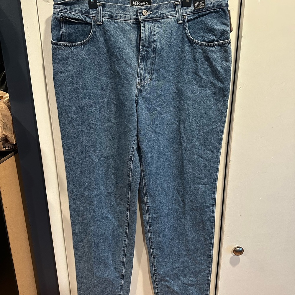 Versace Men's Relaxed Denim Jeans - Picture 2 of 12